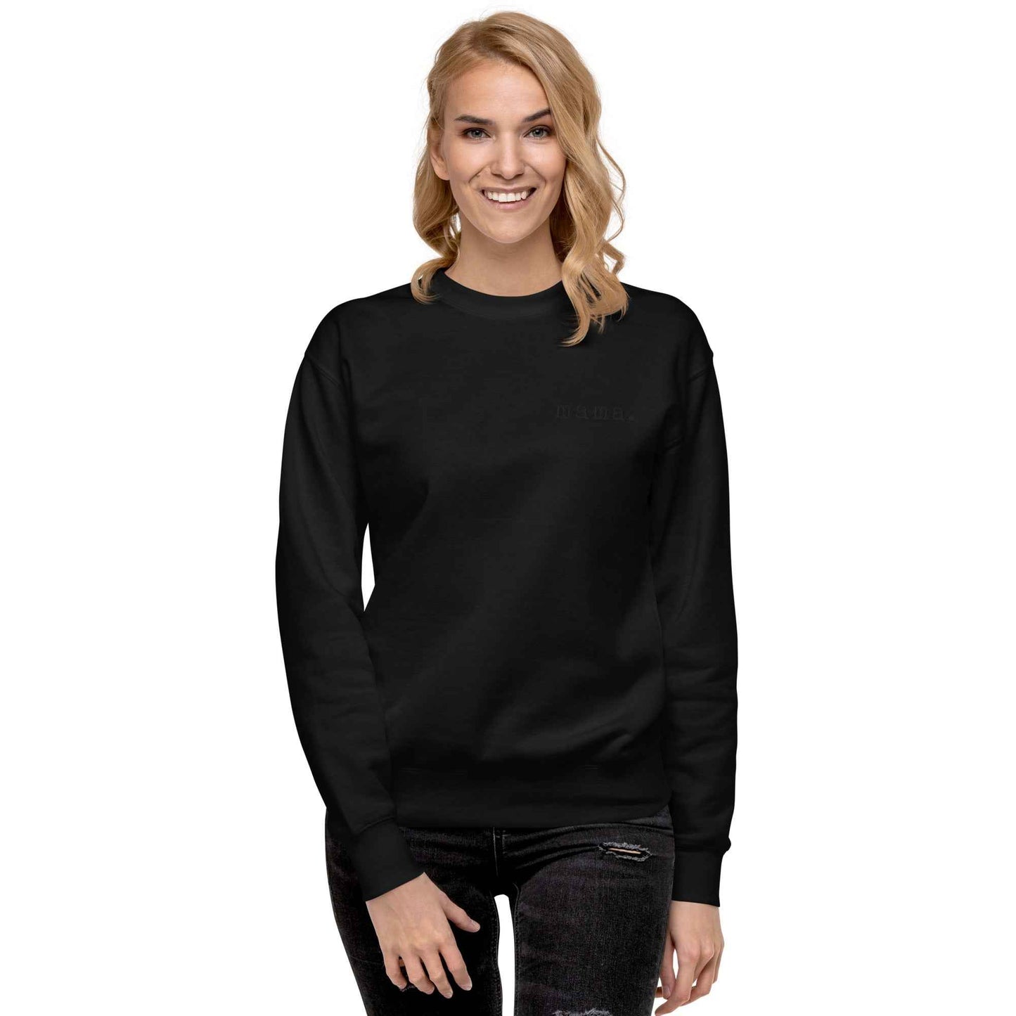 Mama. Embroidered |  Premium Adult Sweatshirt