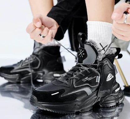 Men's High-Top Sneakers - Hip Hop Casual Style - Solstik