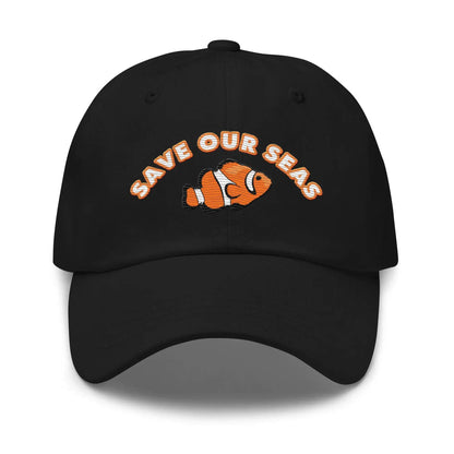 Save Our Seas Clownfish Dad hat: Pulls 4 pounds of ocean plastic! - Solstik