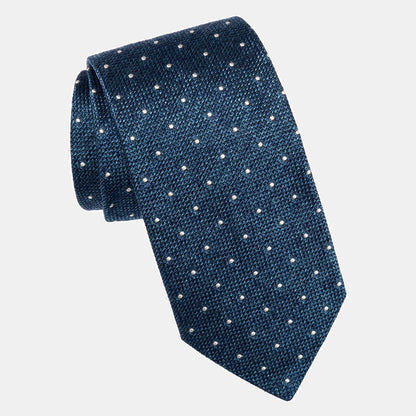 Mattei - Silk Grenadine Tie - Blue - Solstik