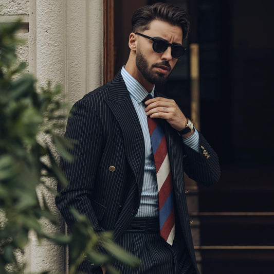 Conero - Silk Jacquard Tie - Burgundy - Solstik