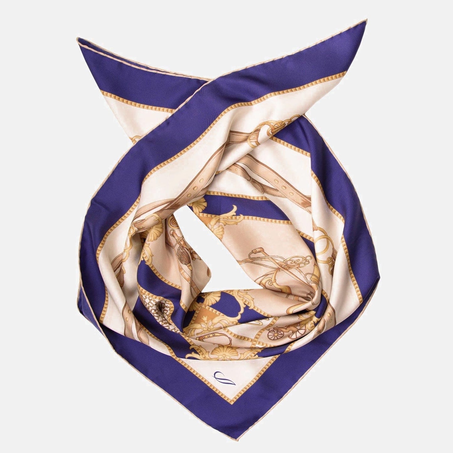 Vittoria - Silk Foulard - Blue - Solstik