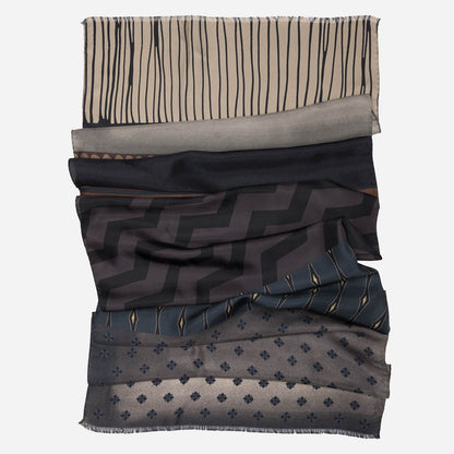 Atri - Long Silk Scarf - Plum - Solstik