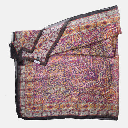 Ambra - Silk Scarf Shawl - Multicolored - Solstik