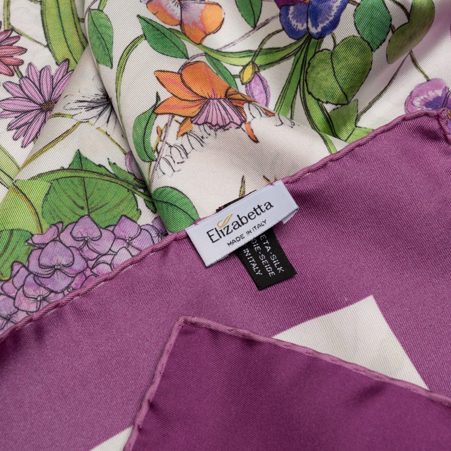 Flora - Silk Foulard - Berry - Solstik