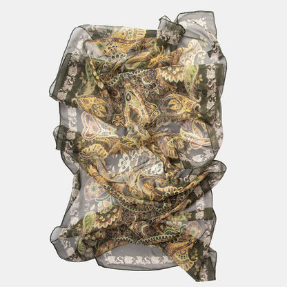 Samira - Long Silk Scarf - Bayberry - Solstik
