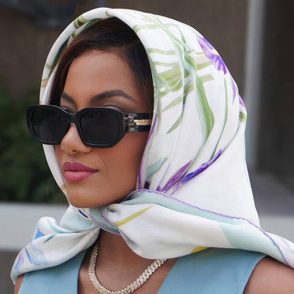 Susanna - Silk Foulard - Mint - Solstik