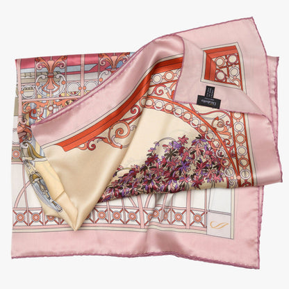 Garden of Dreams - Silk Foulard - Pink - Solstik