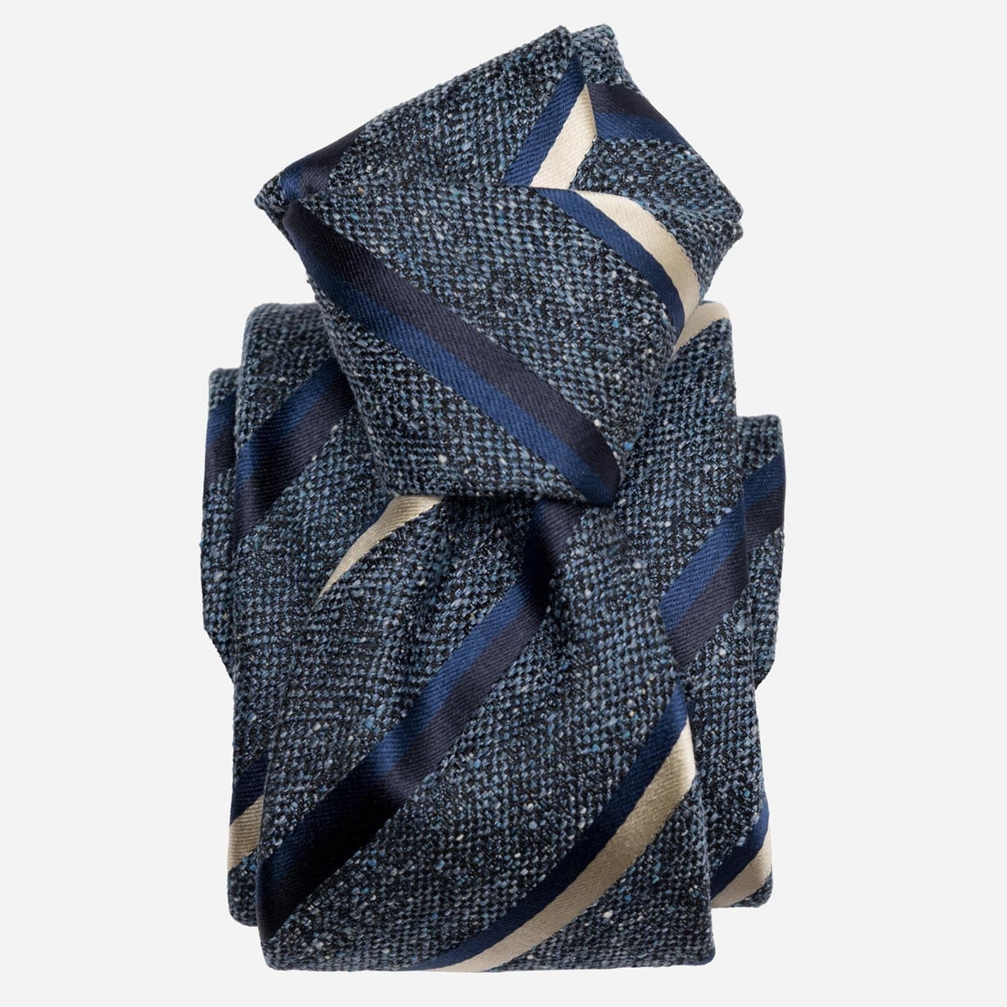 Velletri - Silk Jacquard Tie - Blue - Solstik