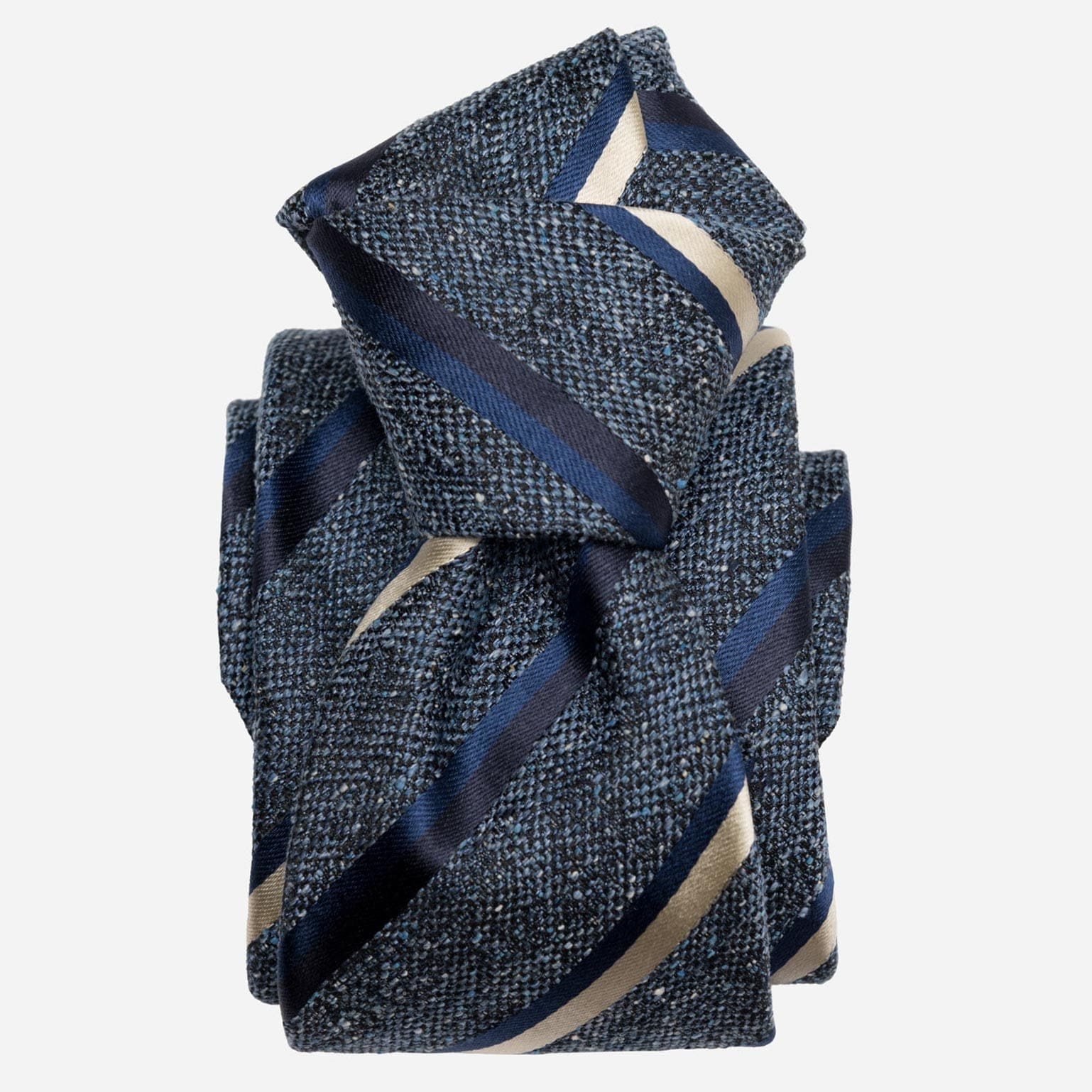 Velletri - Silk Jacquard Tie - Blue - Solstik