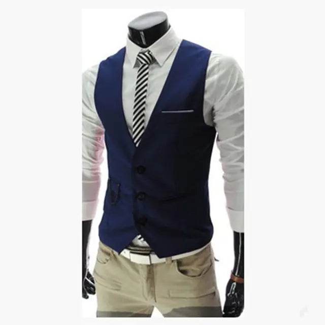 Men's Slim Fit Business Casual Vest - Solstik