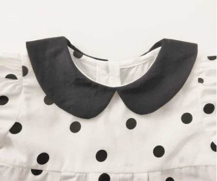 Elizabet Polka Dot Baby Girl Summer Outfit Set - Solstik #