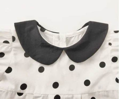 Elizabet Polka Dot Baby Girl Summer Outfit Set - Solstik #