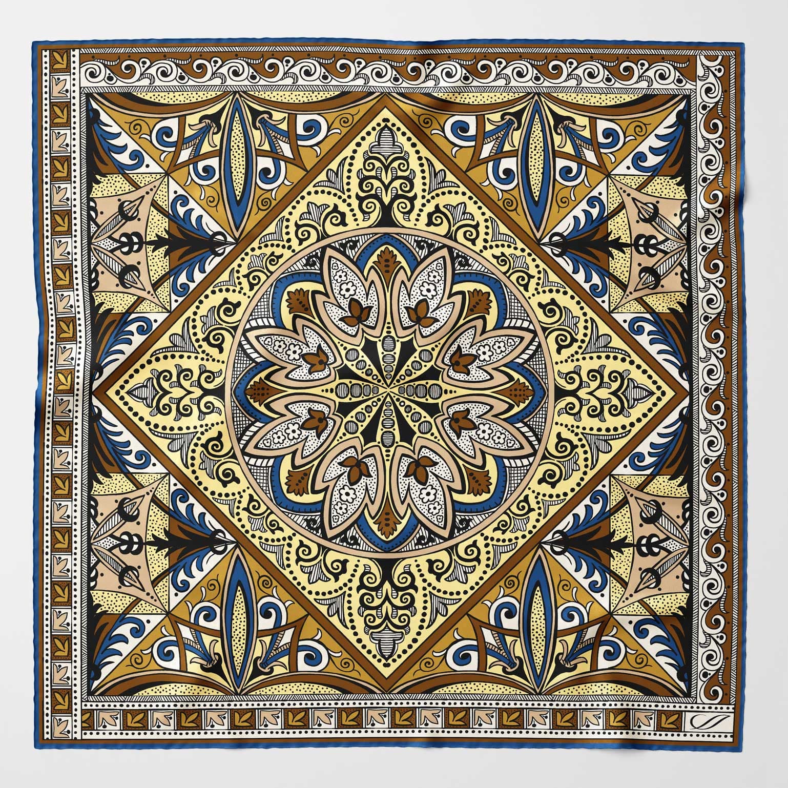 Capri - Silk Neckerchief - Yellow - Solstik