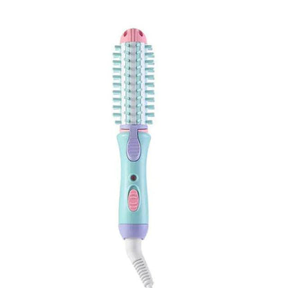 2 in 1 Mini Ceramic Curling Iron Brush - Solstik #