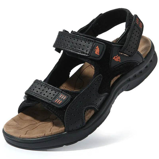 High Quality Men's Leather Sandals for Outdoor Leisure - Solstik